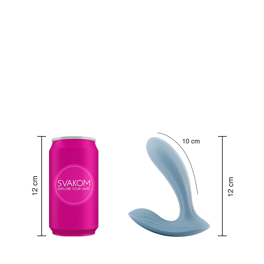 Estimulador Clitorial y de Punto G Erica Azul Controlado por APP Global by Svakom