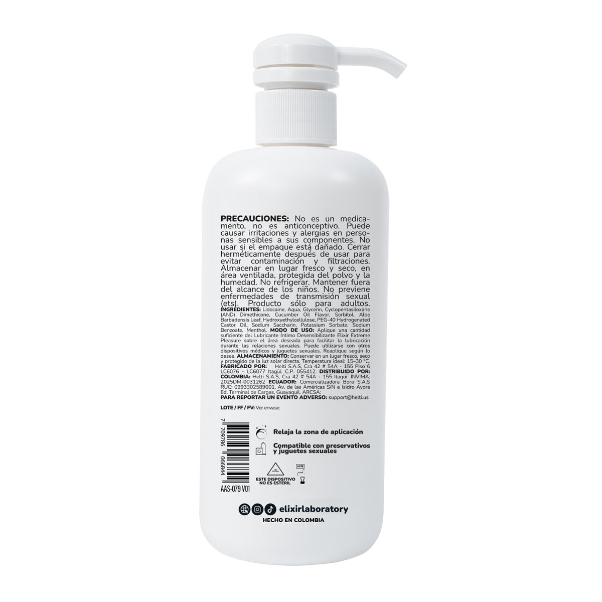Elixir Anesty Lubricante Anal Desensibilizante