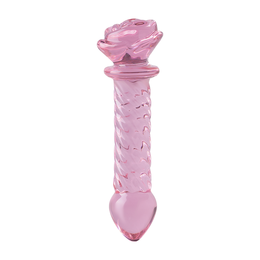 Dildo De Vidrio Rosa 3D Pink - Sen Fantasy