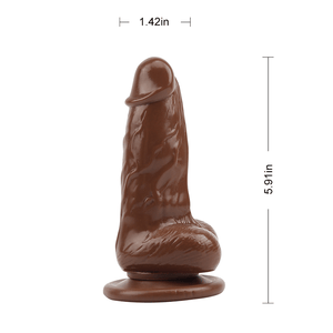 Dildo Jumbo Jack 6'' Brown - Sen Fantasy