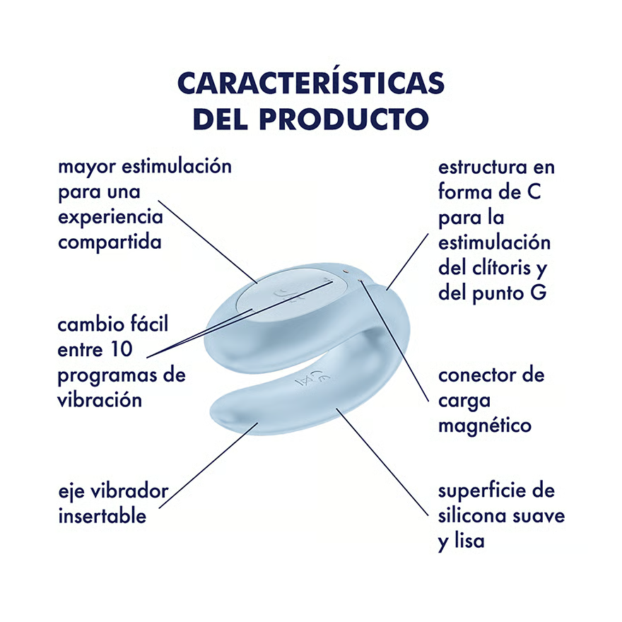 Satisfyer Double Joy Interactivo Vibrador Para Pareja