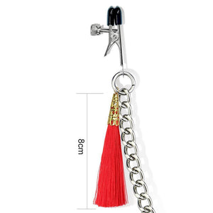 Pinzas Para Pezones Tassel Clamp With Chain - Sen Fantasy