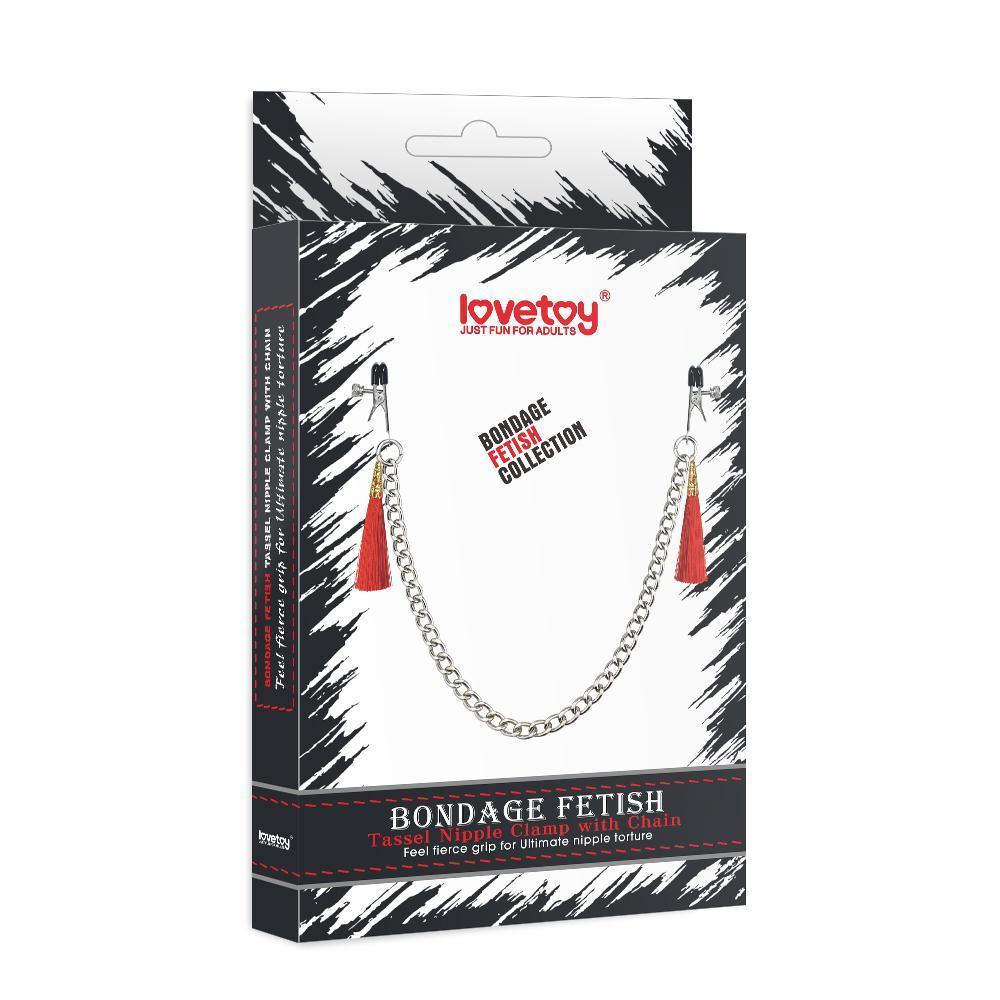 Pinzas Para Pezones Tassel Clamp With Chain - Sen Fantasy