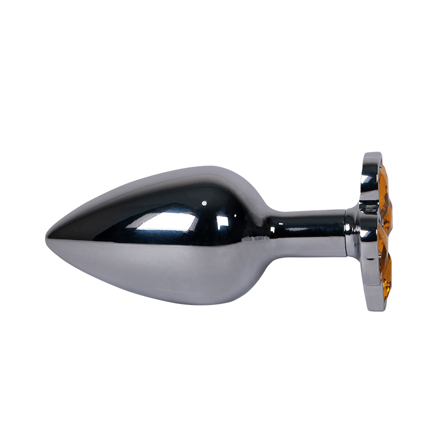 Plug Anal Trébol Gema Amarilla Talla M - Sen Fantasy