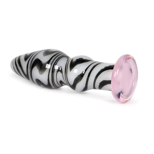 Plug Anal Vidrio Zebra - Sen Fantasy