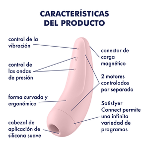 Satisfyer Curvy 2+ Vibrador Y Estimulador De Clitoris Interactivo - Sen Fantasy