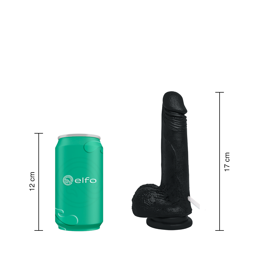 Dildo Uriel Black Nude Eyaculador