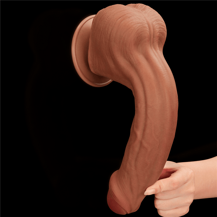 11.5'' King Sized Sliding Skin Dual Layer Dong Brown - Sen Fantasy