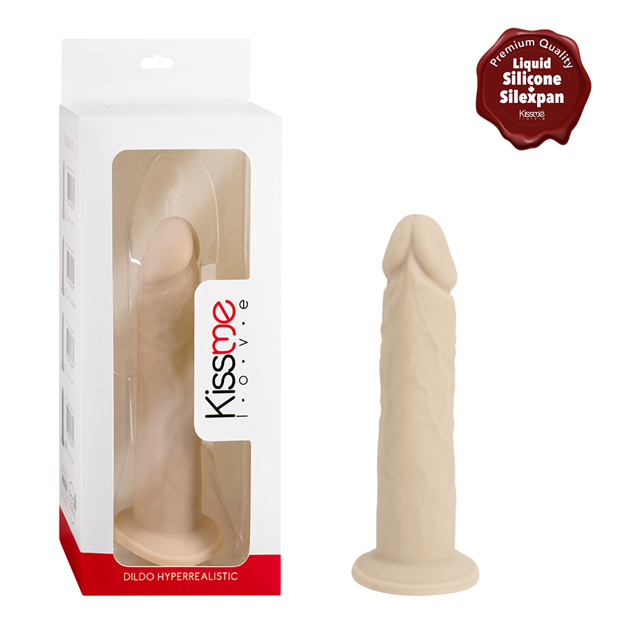 Premium Silicone Dildo Hyperrealistic Talla M Flesh