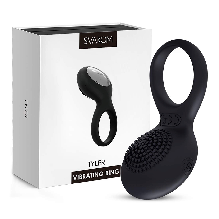 Anillo Vibrador Tyler Negro By Svakom