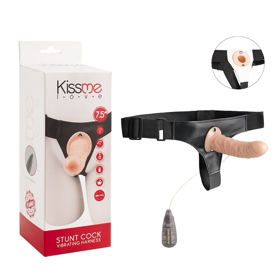 Unisex Vibrating Hollow Strap On