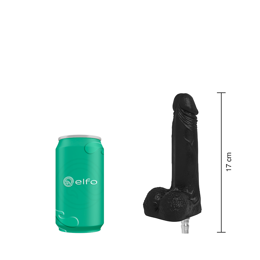 Dildo Uriel Black Nude Compatible Con Lovense Machine