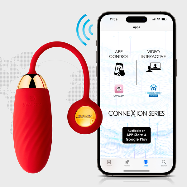 Bala Vibradora Ella NEO Roja Controlada por APP Global By Svakom
