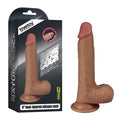 8'' Dual Layered Liquid Silicone Brown - Sen Fantasy