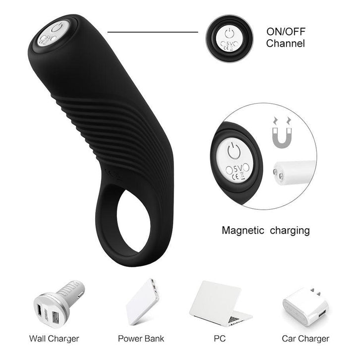 Anillo Vibrador Lure Black - Sen Fantasy