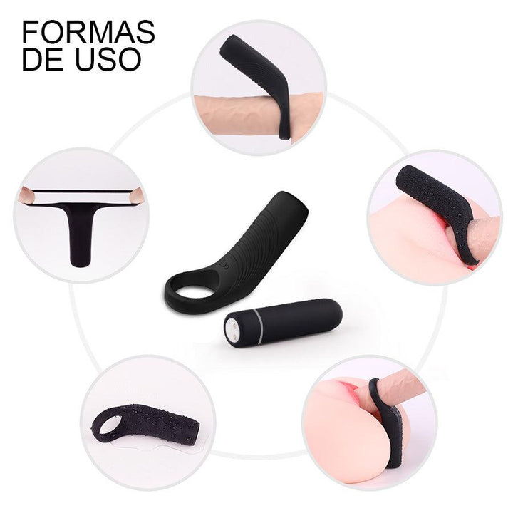 Anillo Vibrador Lure Black - Sen Fantasy