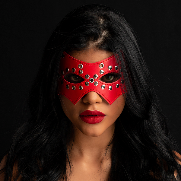 Antifaz Studded Red - Sen Fantasy