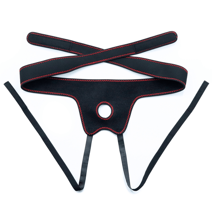 Arnés con Vibración Easy Strapon Set 7.5'' Black - Sen Fantasy