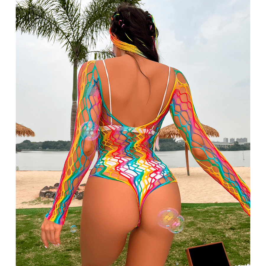 Body de Malla Beach Club Rainbow - Sen Fantasy