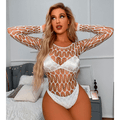 Body de Malla Candy Lights White - Sen Fantasy
