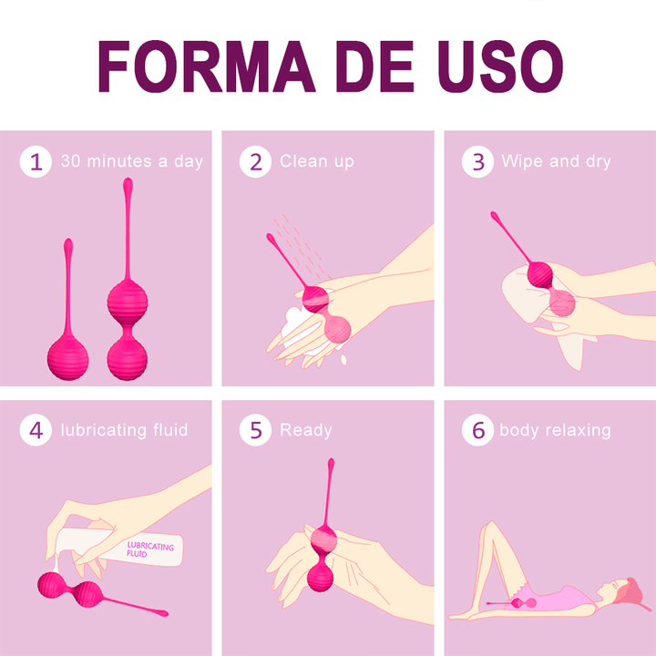 Bolas Kegel Pretty Magenta - Sen Fantasy