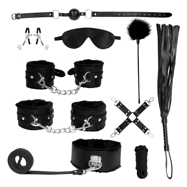 Bondage 10 Piezas Black - Sen Fantasy