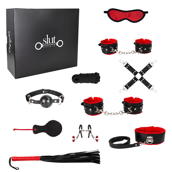 Bondage 10 Piezas Red And Black - Sen Fantasy