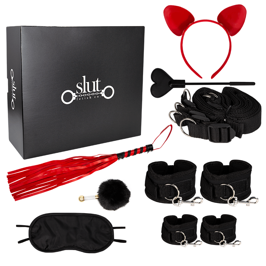 Bondage 6 Piezas Black/Red - Sen Fantasy