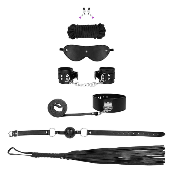 Bondage 7 Piezas Black - Sen Fantasy