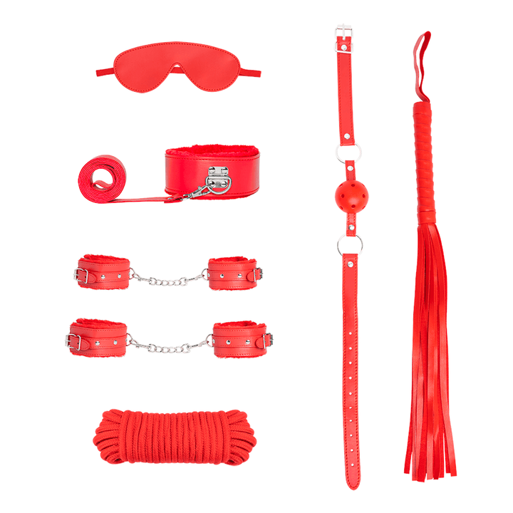 Bondage 7 Piezas Red - Sen Fantasy