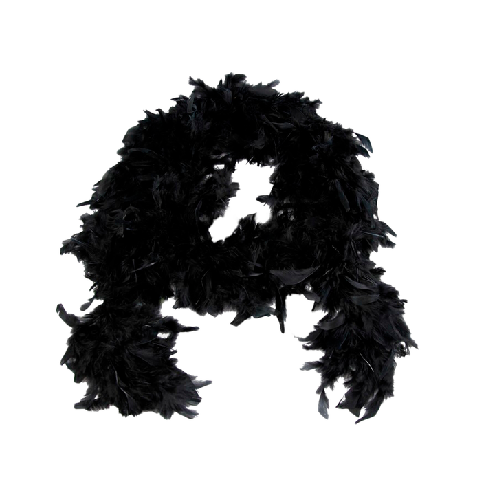 Bufanda De Plumas Negra - Sen Fantasy