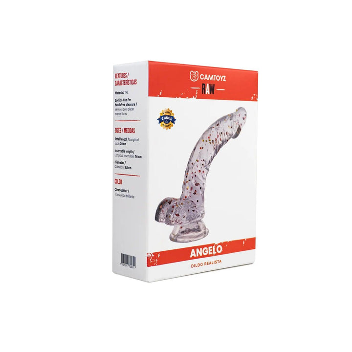 CamToyz Dildo Realista Raw Angelo Transparente - Sen Fantasy