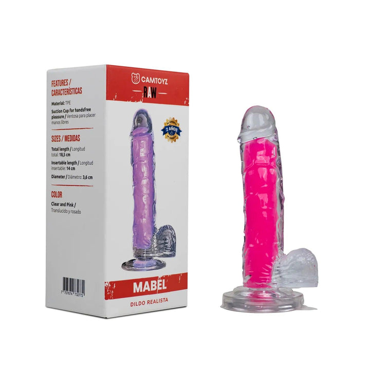 CamToyz Dildo Realista Raw Mabel Rosado - Sen Fantasy