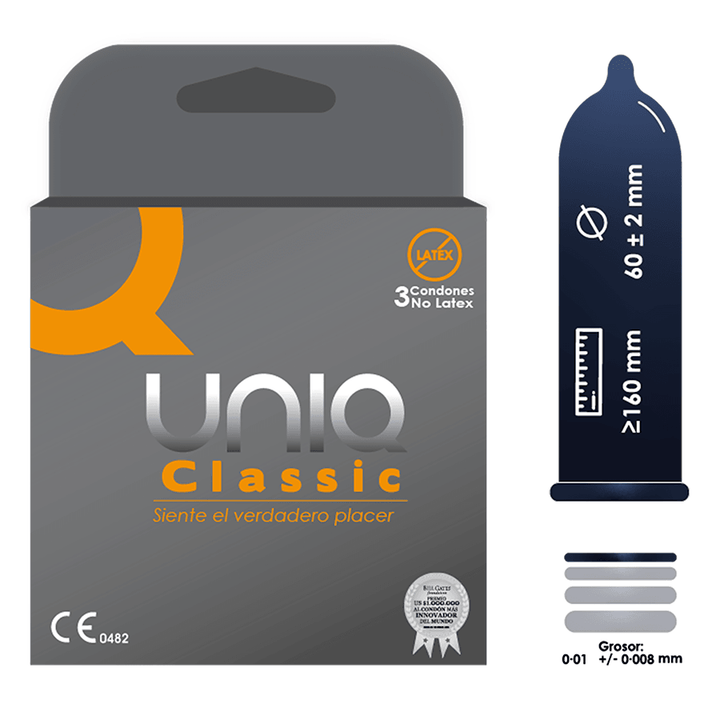 Condón Classic Uniq x 3 Unidades - Sen Fantasy