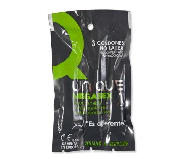 Condones Uniq Mega Sex x 3 Unidades - Sen Fantasy