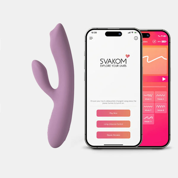 Vibrador Doble Estimulación Trysta NEO Rosa Romántico Controlado por APP Global By Svakom