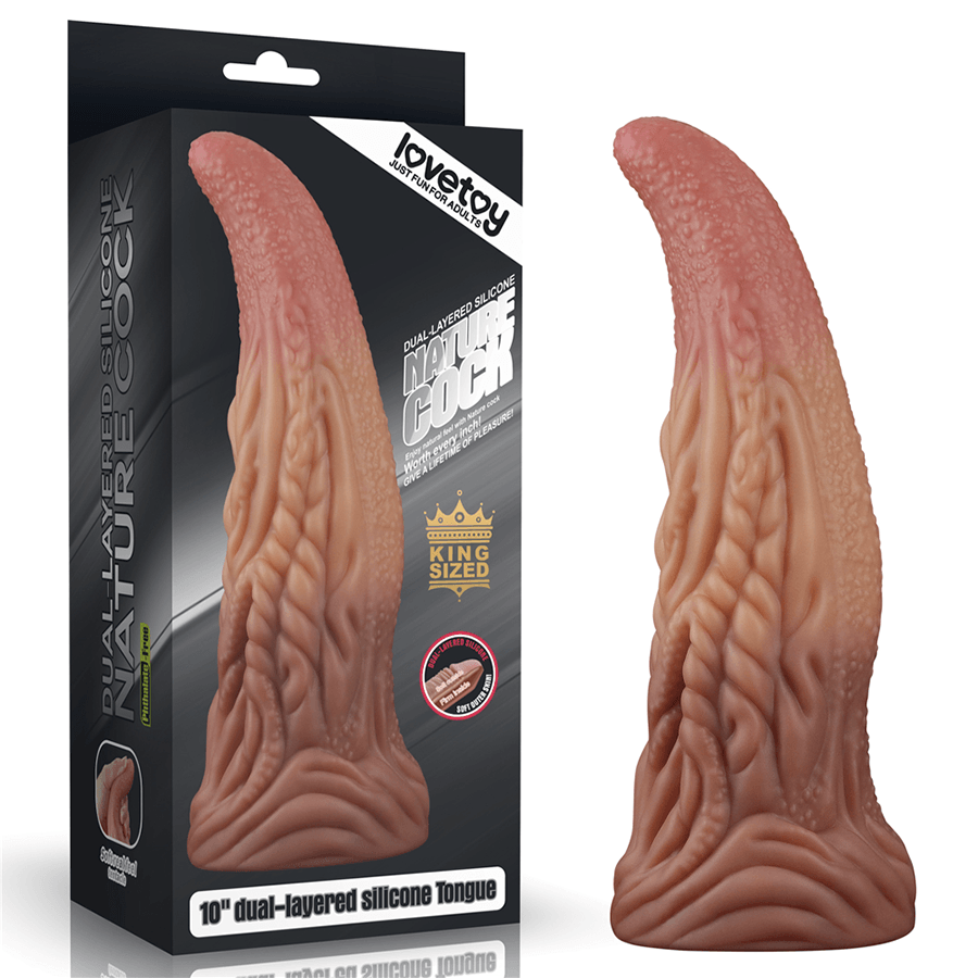 Dildo 10" Dual Layered Tongue - Sen Fantasy