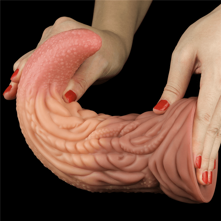 Dildo 10" Dual Layered Tongue - Sen Fantasy