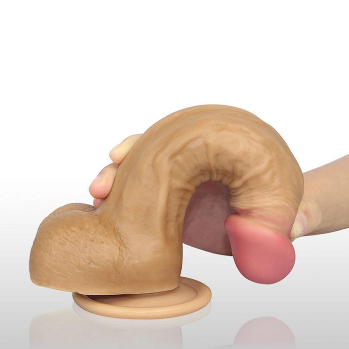 Dildo 8'' Dual Layered Silicone Flesh - Sen Fantasy