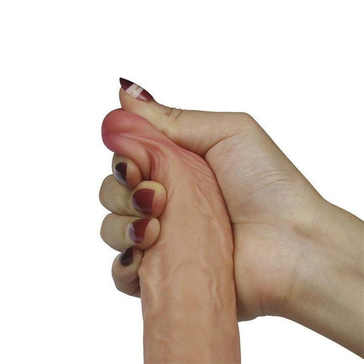 Dildo 8'' Dual Layered Silicone Flesh - Sen Fantasy