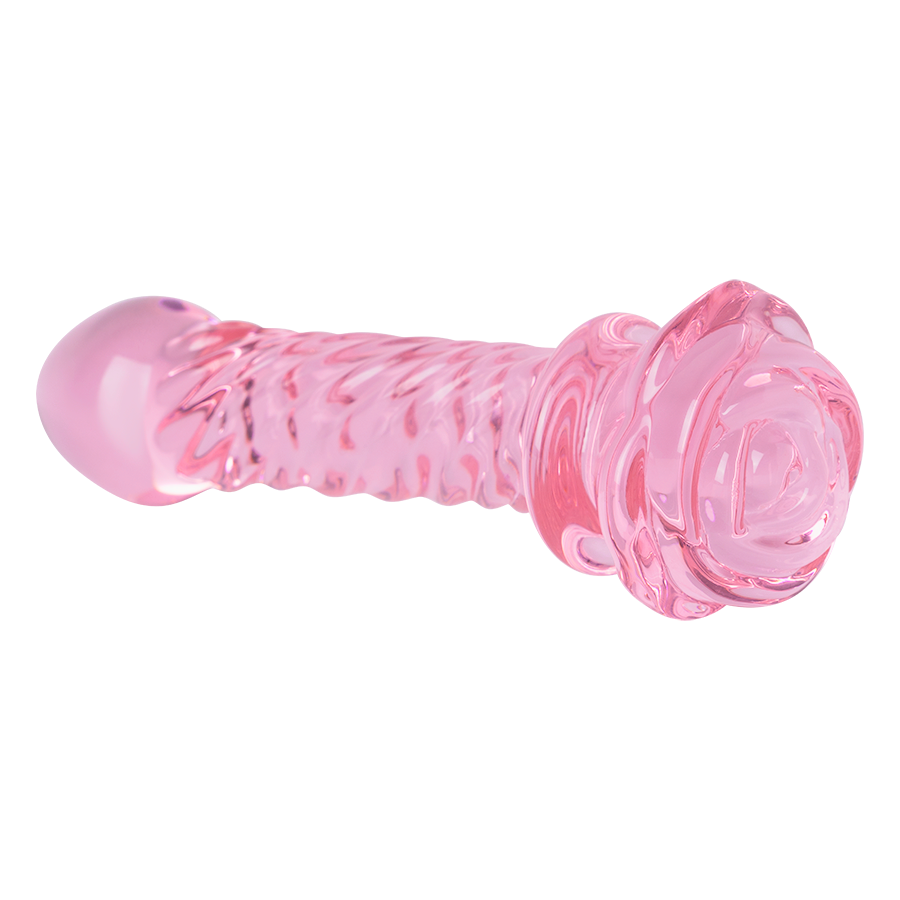 Dildo De Vidrio Rosa 3D Pink - Sen Fantasy