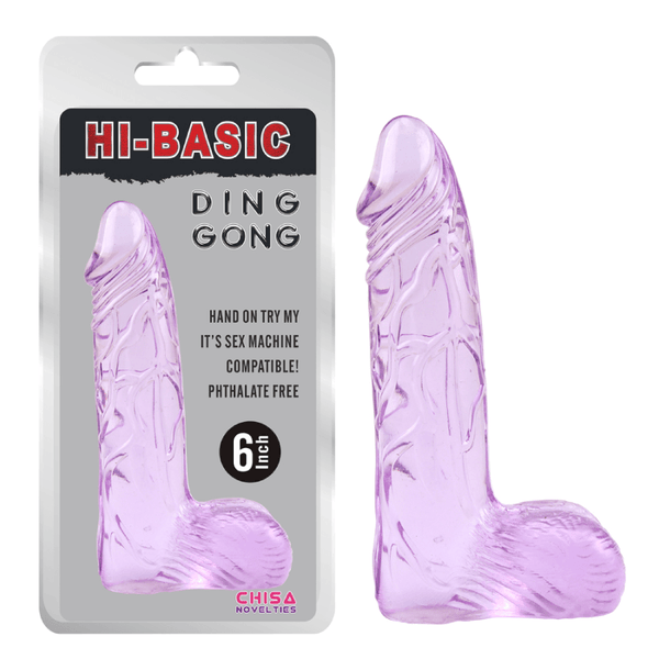 Dildo Ding Dong 6'' Purple - Sen Fantasy