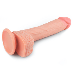 Dildo Dual Layered Platinum Silicone Flesh 8.5'' - Sen Fantasy