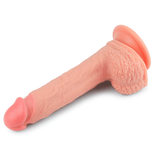 Dildo Dual Layered Platinum Silicone Flesh 8.5'' - Sen Fantasy