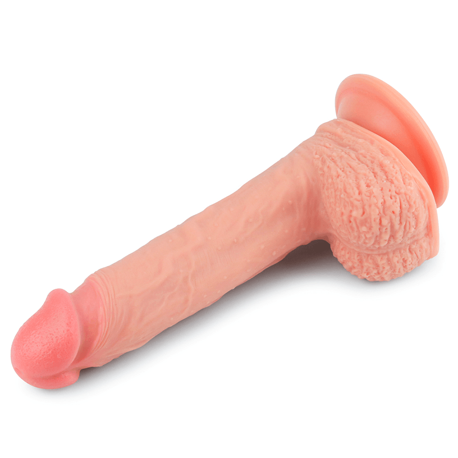Dildo Dual Layered Platinum Silicone Flesh 8.5'' - Sen Fantasy