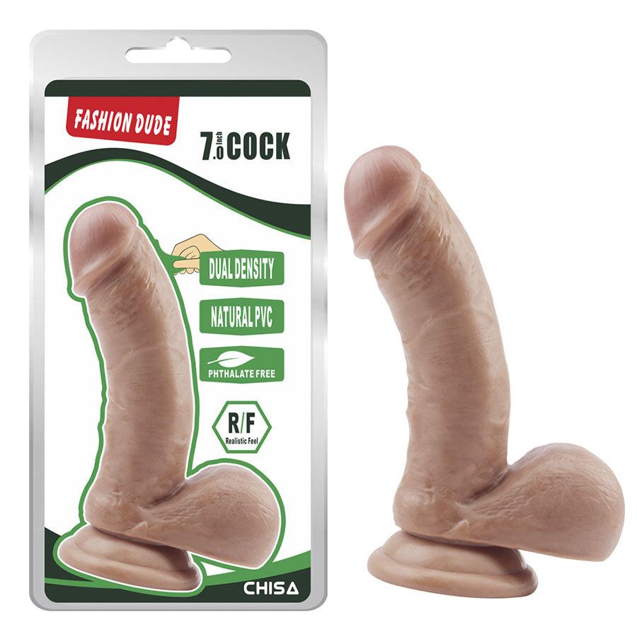 Dildo Fashion Dude 7.0 Inch Flesh - Sen Fantasy
