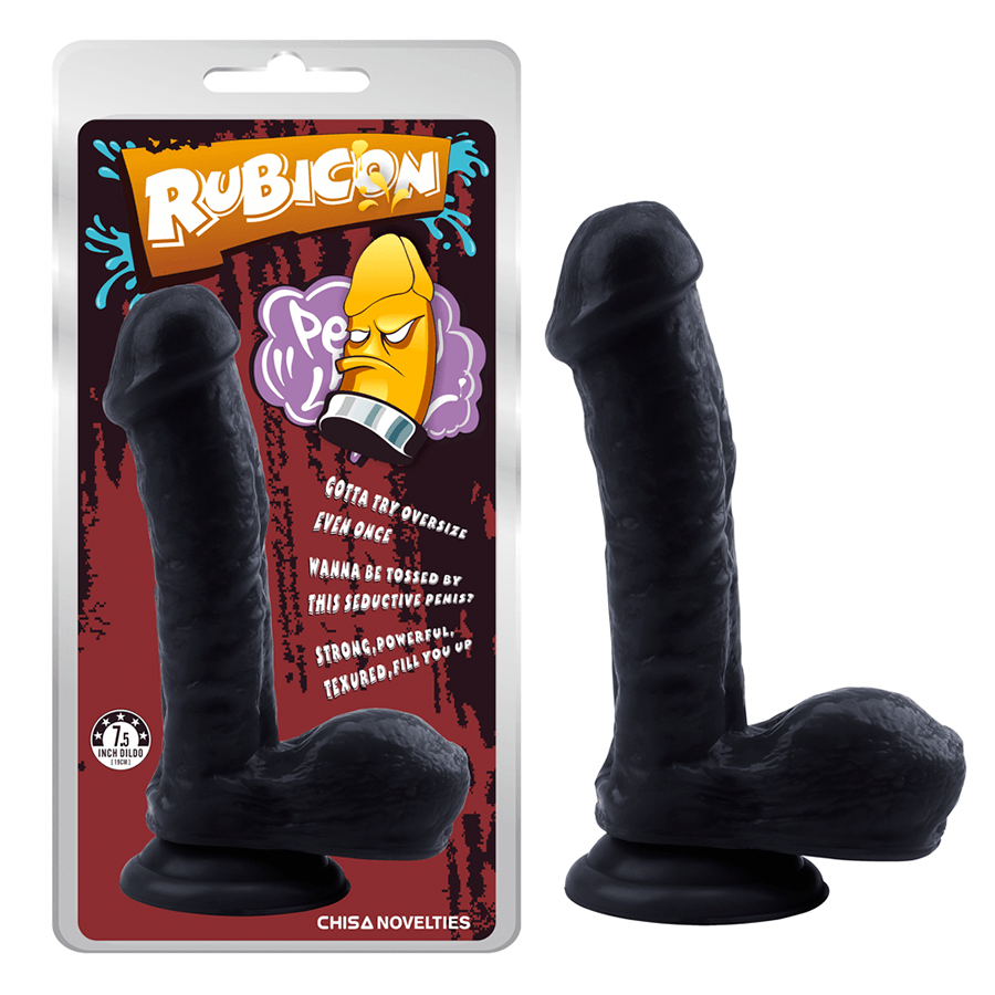Dildo Gentle Black Penis 7.5'' - Sen Fantasy
