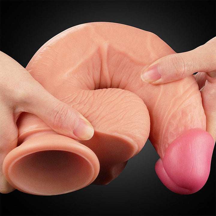 Dildo Realista 10" Dual Layer Platinum Silicone Cock - Sen Fantasy