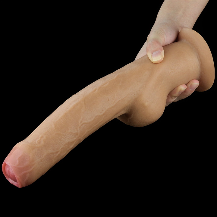 Dildo Realista 11'' Dual Layered Handle Cock - Sen Fantasy