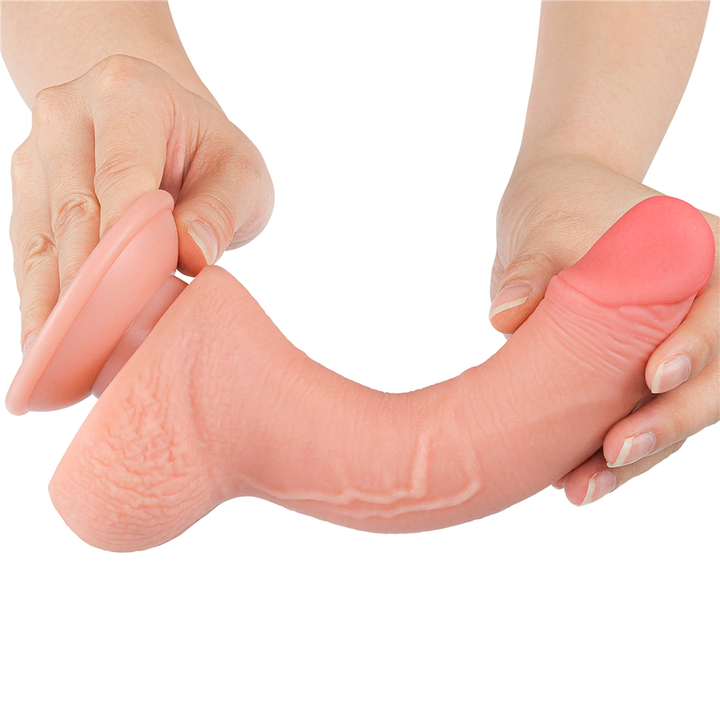 Dildo Realista 7.5'' Sliding Skin Dual Layer Dong - Sen Fantasy